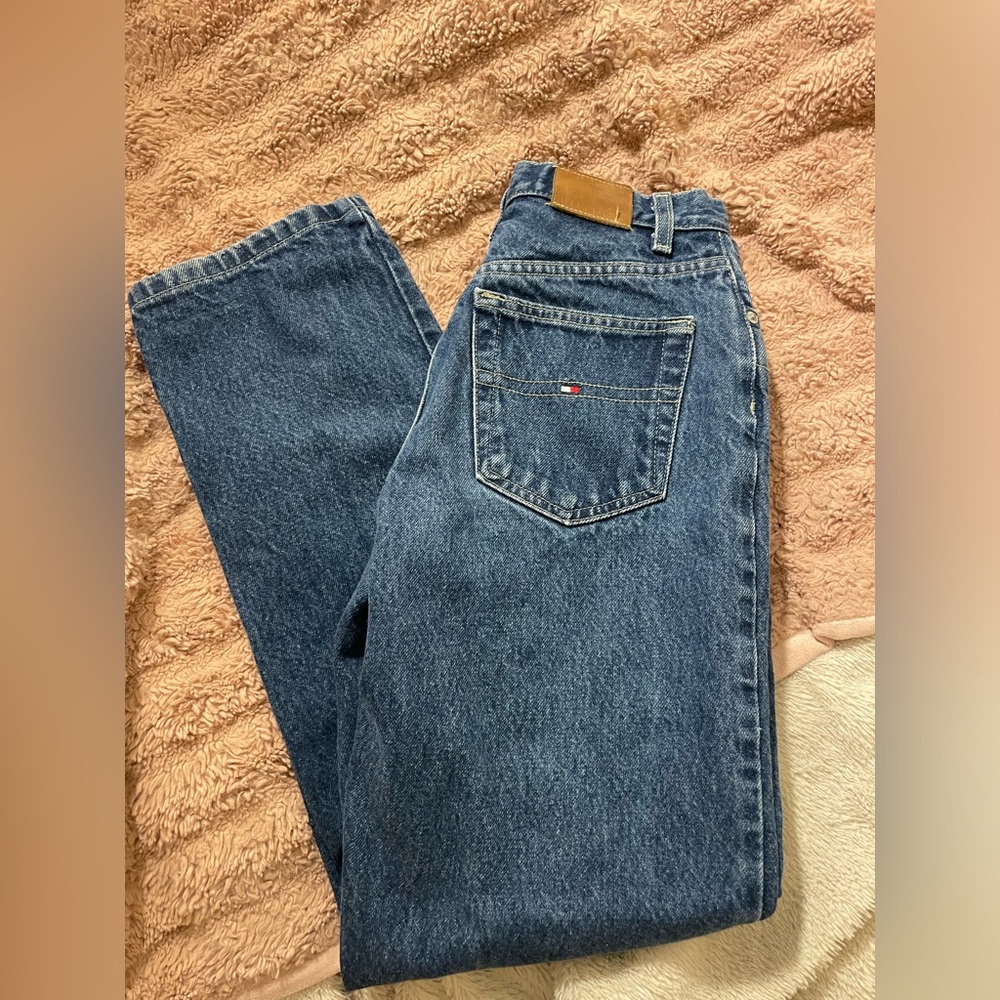 Vintage Tommy Hilfiger Medium Wash Straight Leg Denim Jeans - Picture 3 of 6